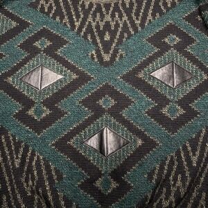 Oakton LTD Pullover Sweater M Mens Chunky Knit Boho Aztec Rustic Retro Grandpa